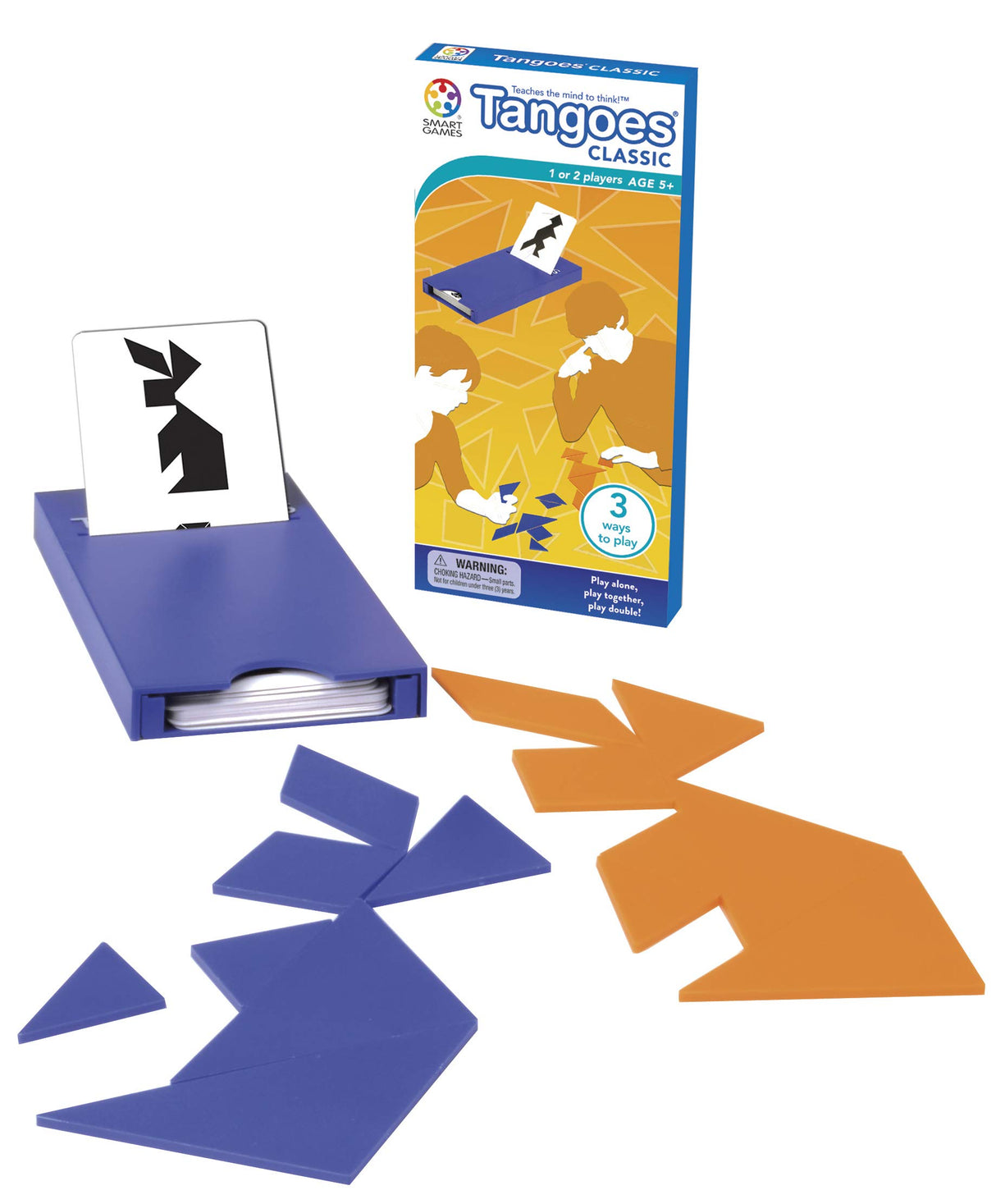 Tangoes Classic Tangram Travel Game with 54 Challenges that Includes Case for Ages 7+