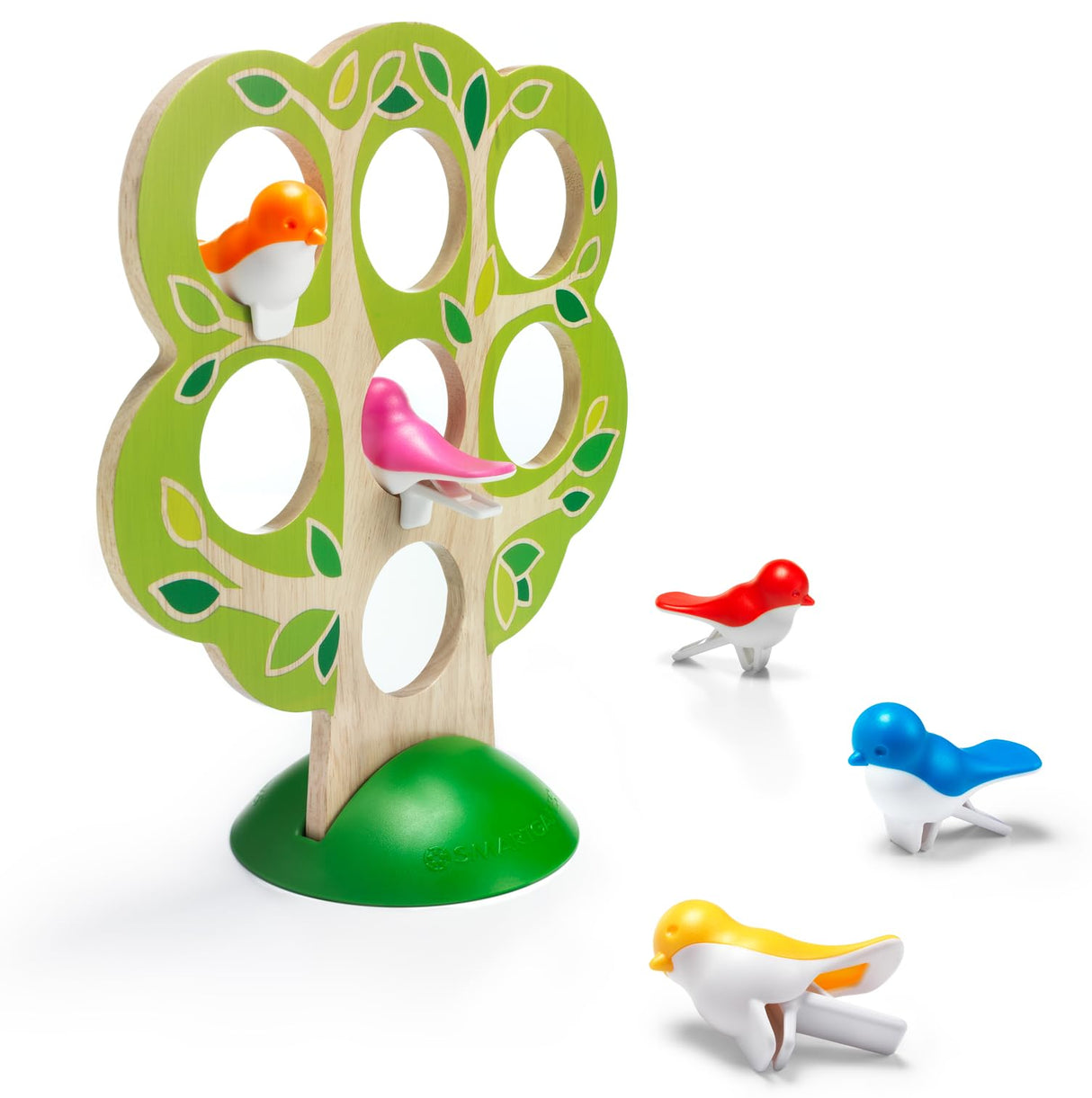 5 Little Birds Wooden Deduction Game for Ages 5 - Adult with 60 Challenges