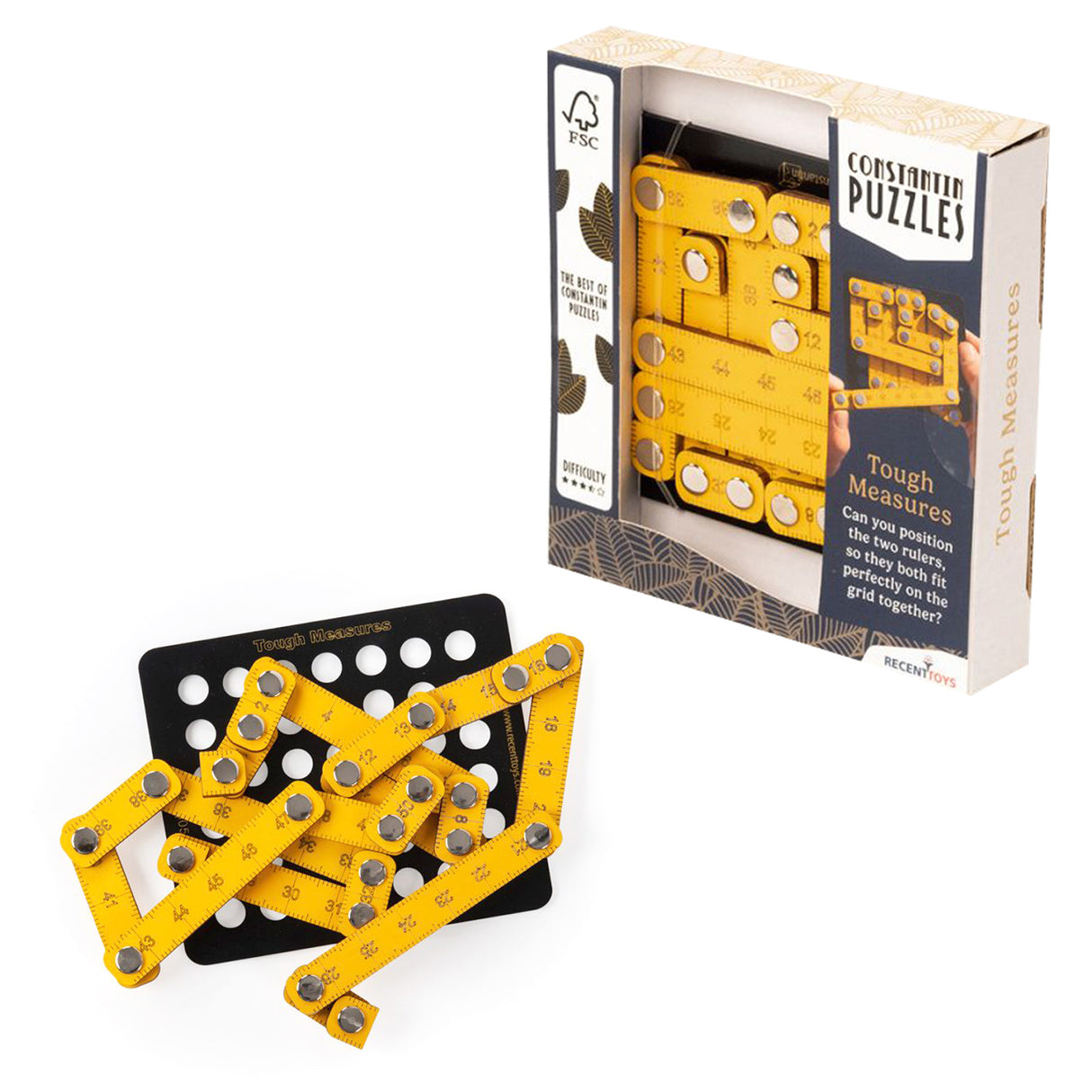 Constantin Tough Measures Puzzle Brainteaser from Recent Toys - Advanced Problem Solving Fun for Ages 14+