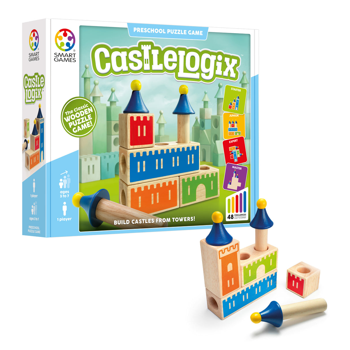 Castle Logix Wooden Puzzle Game for Ages 4+