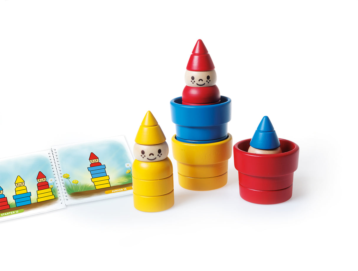 Gnome Sweet Gnome Wooden Deduction Game for Ages 3-7 with 48 Challenges