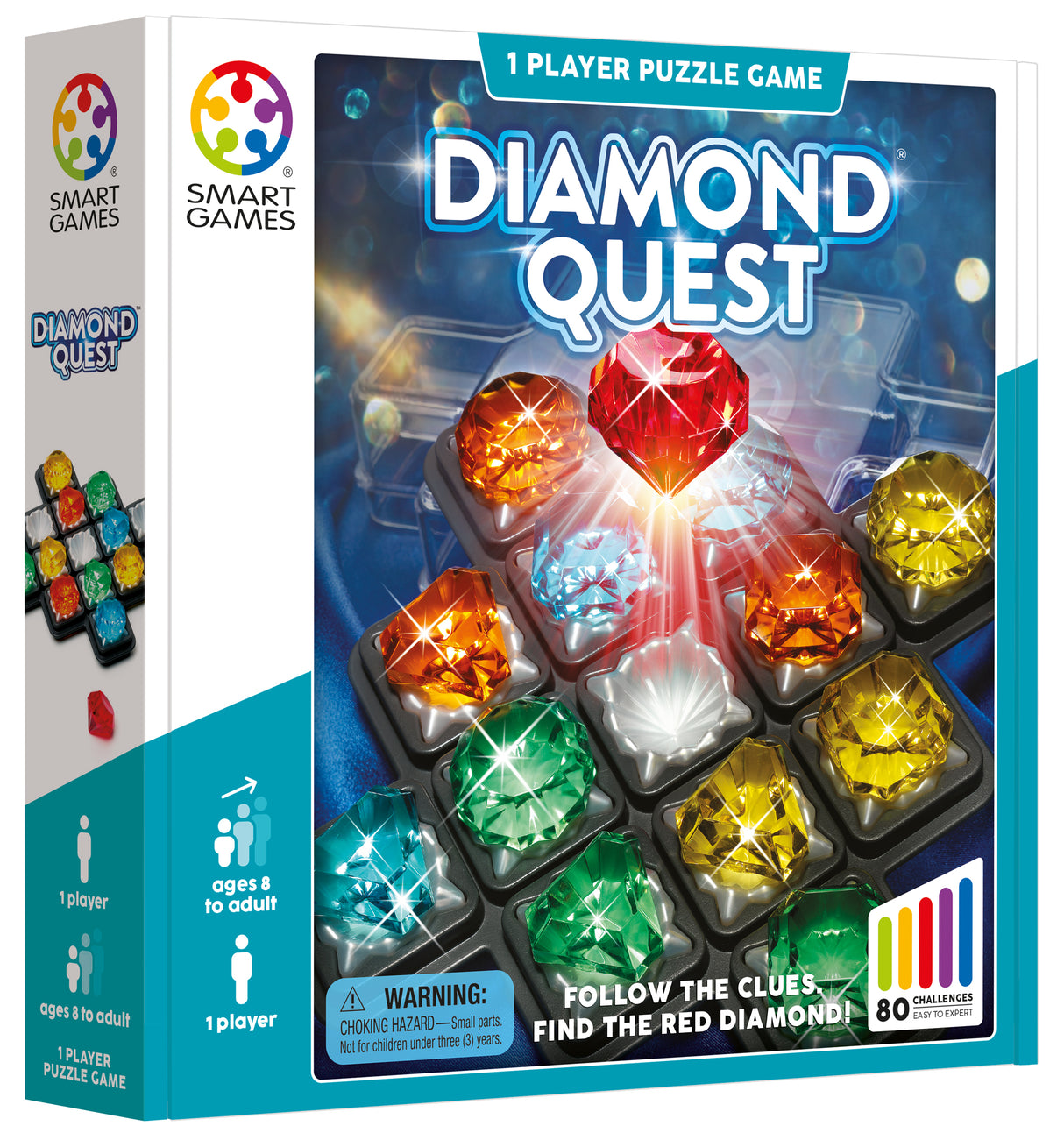 Diamond Quest Deduction Game with 80 Challenges