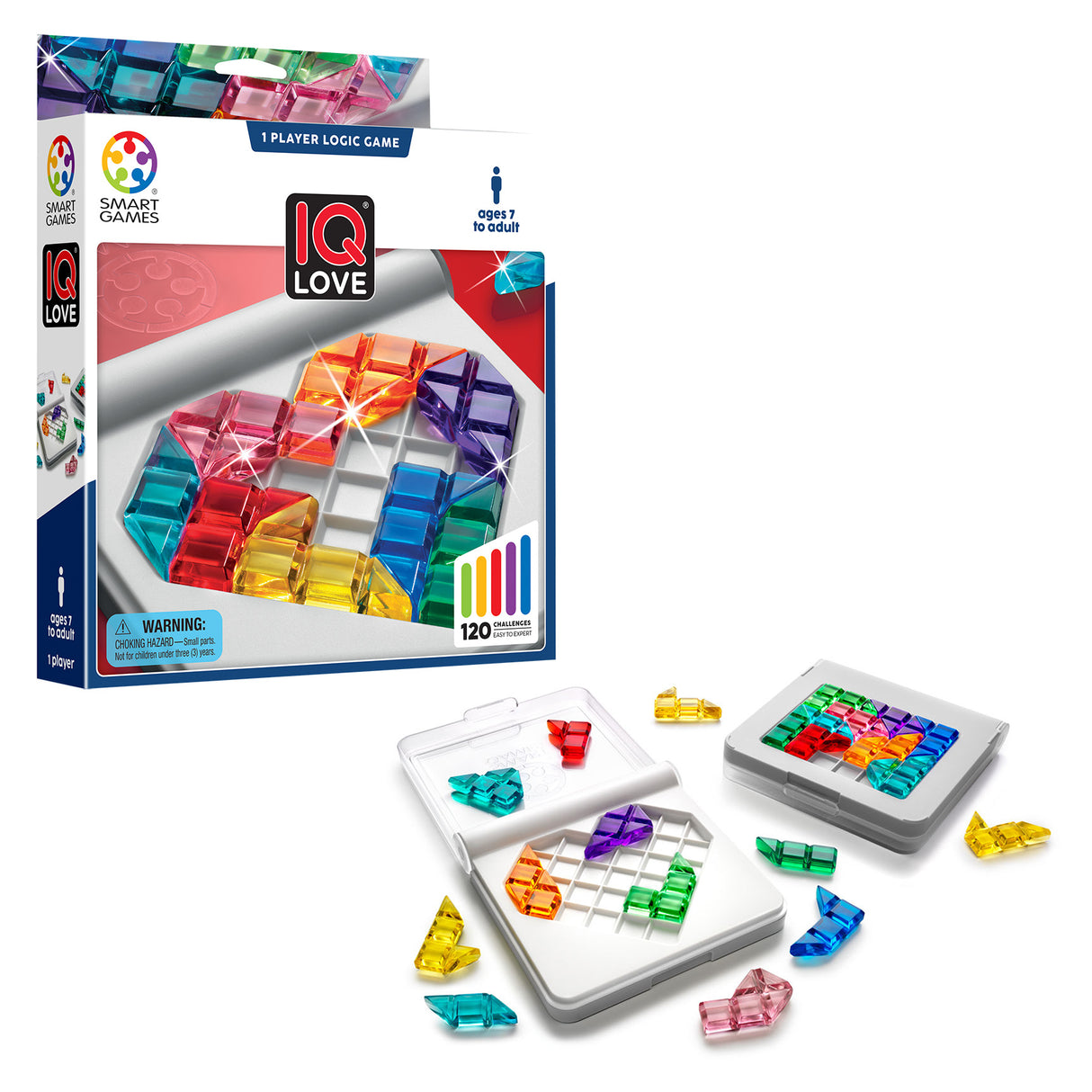 IQ Love Travel Puzzle Game with 120 Challenges for Ages 7+