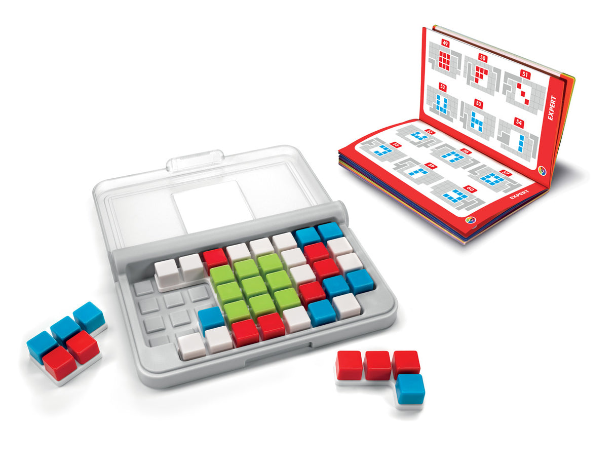 IQ Focus Cognitive Skill-Building Travel Game with Portable Case featuring 120 Challenges for Ages 8+