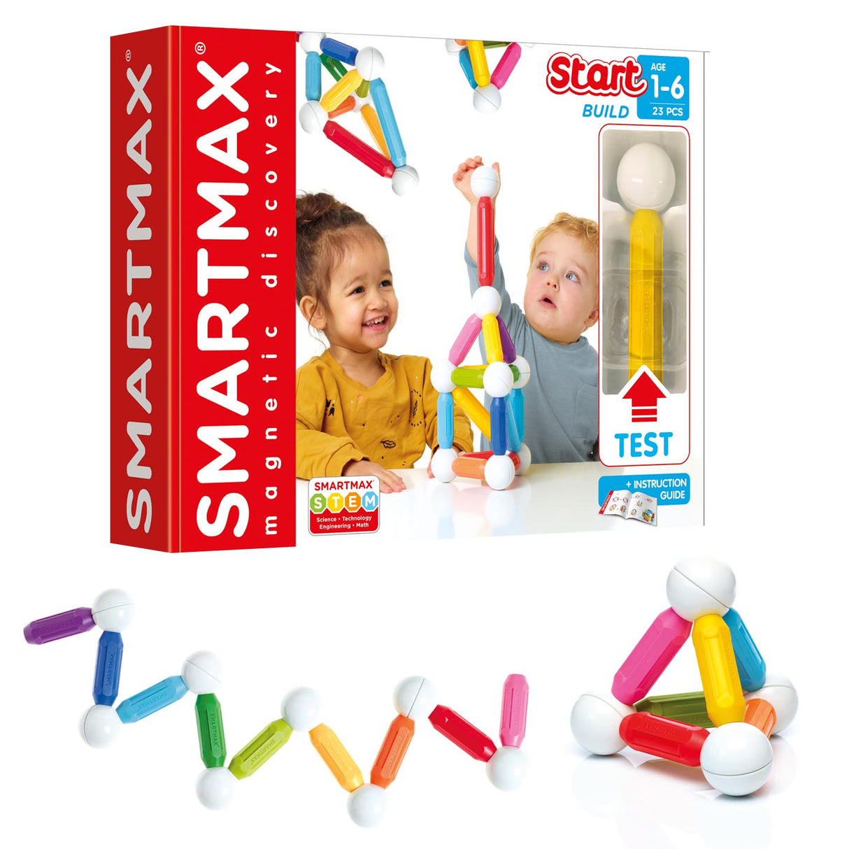 SmartMax Start 23-piece Magnetic STEM Building Set Ages 3+