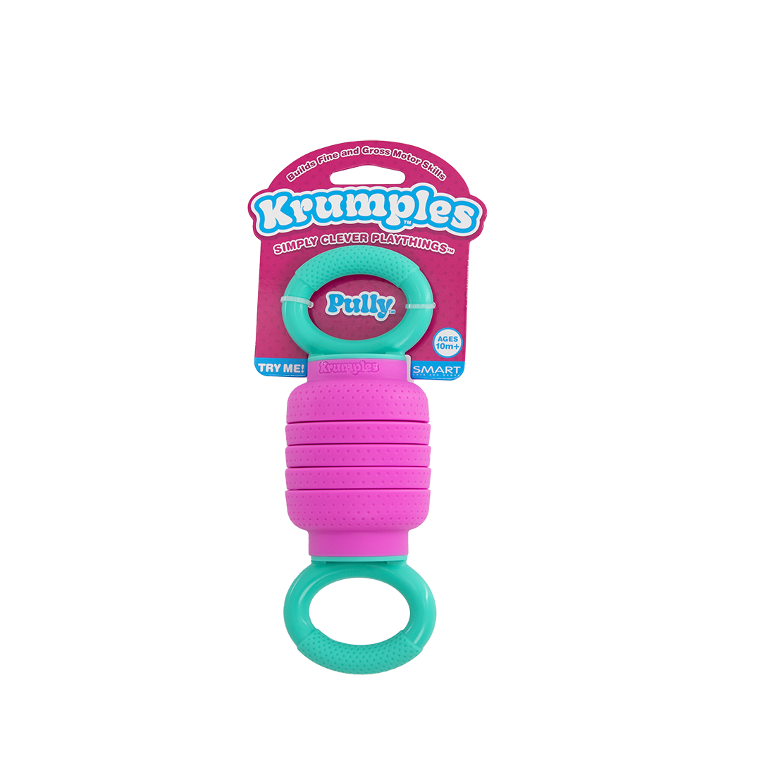 Krumples Pully PINK - Ridiculously Fun Fidget Playthings for All Ages Made from Food Grade Silicone!