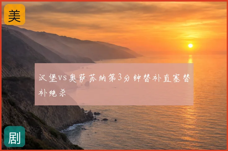 汉堡vs奥萨苏纳第3分钟替补直塞替补绝杀